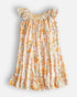 Basic Floral Dress Orange